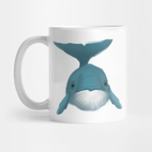 Cute Humpback Whale Drawing Mug